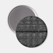 Abstraktes Kettenmuster Magnet (Vorderseite/Rückseite)