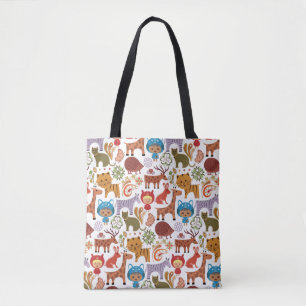Abstraktes Kinder-und Tier-Muster Tasche