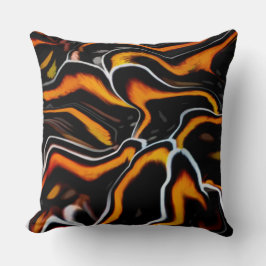 Abstraktes Kissen für das Rust Wave Muster