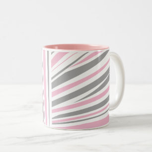 abstraktes klassisches Zebramuster Zwei-Tone-Kaffe Zweifarbige Tasse