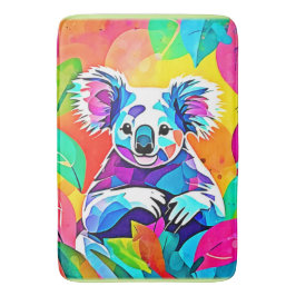 Abstraktes Koala-Design Badematte