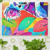 Abstraktes Koala-Design Geschirrtuch (Gefaltet)