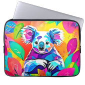 Abstraktes Koala-Design Laptopschutzhülle (Vorderseite)