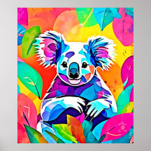 Abstraktes Koala-Design