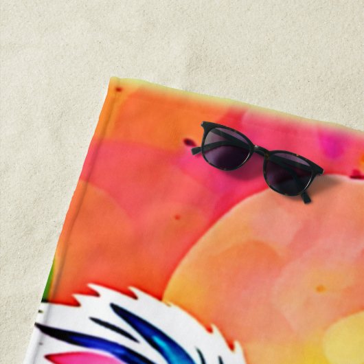 Abstraktes Koala-Design Strandtuch (Beispiel)