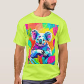 Abstraktes Koala-Design T-Shirt (Vorderseite)