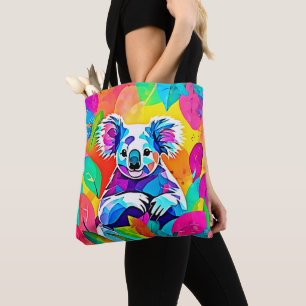 Abstraktes Koala-Design Tasche