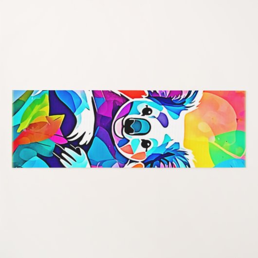 Abstraktes Koala-Design Yogamatte (Vorderseite (Horizontal))