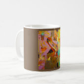 Abstraktes Koffeinsummen Kaffeetasse (Vorderseite Links)