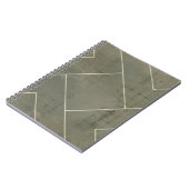 Abstraktes Konzept mit geometrischen Formen Notizblock (Linke Seite)