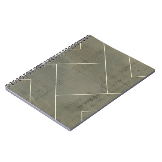 Abstraktes Konzept mit geometrischen Formen Notizblock (Linke Seite)