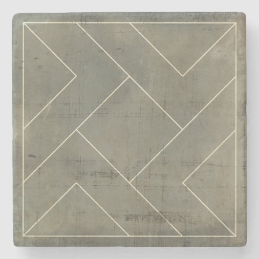 Abstraktes Konzept mit geometrischen Formen Steinuntersetzer (Vorderseite)