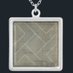 Abstraktes Konzept mit geometrischen Formen Versilberte Kette<br><div class="desc">Dreiecke,  Quadrate und L-Blöcke. Oh mein! Dieses Muster wurde von Vision Studio als abstrakter geometrischer Entwurf erstellt. Wofür ist es ein Entwurf? Kaufen Sie das Stück und lassen Sie Ihre Freunde zu besprechen!</div>