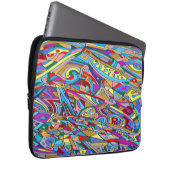 Abstraktes Korallenmeer-Poster Akrylprint Laptopschutzhülle (Vorne Rechts)