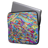 Abstraktes Korallenmeer-Poster Akrylprint Laptopschutzhülle (Vorderseite Links)