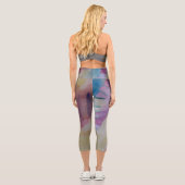 Abstraktes Korallenriff Capri Leggings (Rückseite)