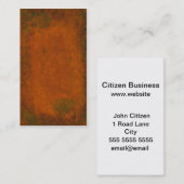 Abstraktes korrodiertes Metall abstrakte Textur Visitenkarte (Vorne/Hinten)