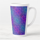 Abstraktes kosmische Damast-Muster Milchtasse (Rechts)