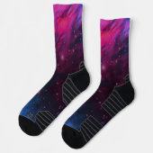 Abstraktes kosmisches Band Socken (Links)