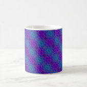 Abstraktes kosmisches Damastmuster Kaffeetasse (Mittel)