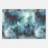Abstraktes kosmisches Landschaftsbild Geschenkpapier Set (Vorderseite 2)