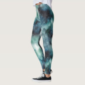 Abstraktes kosmisches Landschaftsbild Leggings (Links)
