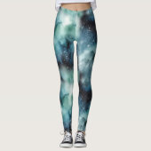 Abstraktes kosmisches Landschaftsbild Leggings (Vorderseite)