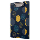 Abstraktes kosmisches Muster Personalisiert Klemmbrett (Links)