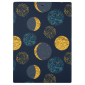 Abstraktes kosmisches Muster Personalisiert Klemmbrett (Rückseite)