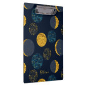 Abstraktes kosmisches Muster Personalisiert Klemmbrett (Rechts)