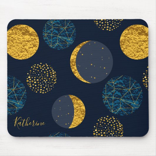 Abstraktes kosmisches Muster Personalisiert Mousepad (Vorne)