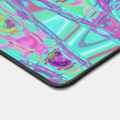 Abstraktes kosmisches Wasser und reflexfarbene Fle Schreibtischunterlage (Ecke)