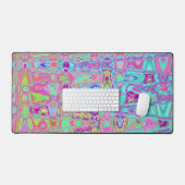 Abstraktes kosmisches Wasser und reflexfarbene Fle Schreibtischunterlage (Tastatur & Maus)