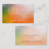 Abstraktes kreatives Design Schlicht Matte Luxe Visitenkarte (Vorne/Hinten)