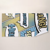 Abstraktes kreatives Konzept Comic Pop Art Blank Badehandtuch (Badehandtuch)