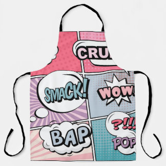 Abstraktes kreatives Konzept Comic Pop Art Blank Schürze
