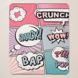 Abstraktes kreatives Konzept Comic Pop-Art-Stil bl Sherpadecke