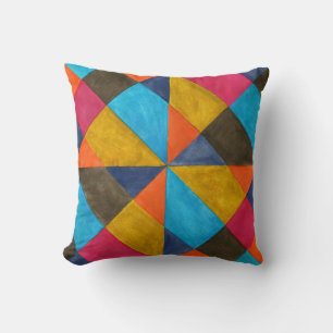 Abstraktes kreatives Wasserfarben-Design. Kissen