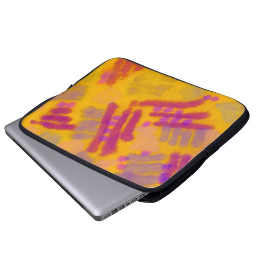 Abstraktes kreatives zeichn. Hintergrund der Farbe Laptopschutzhülle (Vorne Knopf)