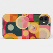 Abstraktes Kreisdesign Case-Mate iPhone Hülle (Rückseite (Horizontal))