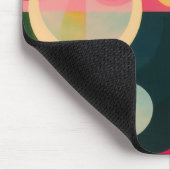 Abstraktes Kreisdesign Mousepad (Ecke)