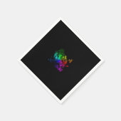 Abstraktes Kreiselwirbelpapier Napkins Serviette (Ecke)