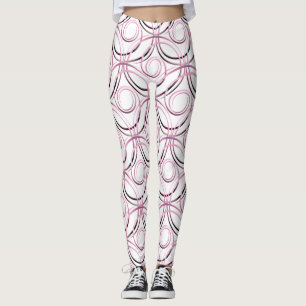 Abstraktes Kreisjapanermuster Leggings