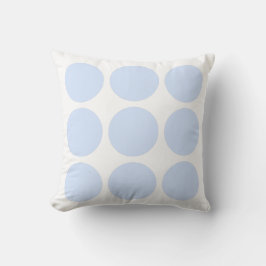 Abstraktes Kreislaufdesign in White & Baby Blue Pa Kissen