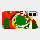 Abstraktes Kreismuster Case-Mate iPhone Hülle (Rückseite (Horizontal))