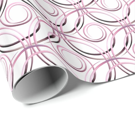 Abstraktes Kreismuster Geschenkpapier (Rolleneckpunkt)