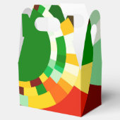 Abstraktes Kreismuster Geschenkschachtel (Geöffnet)