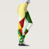 Abstraktes Kreismuster Leggings (Rechts)