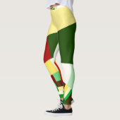 Abstraktes Kreismuster Leggings (Links)