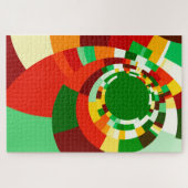 Abstraktes Kreismuster Puzzle (Horizontal)